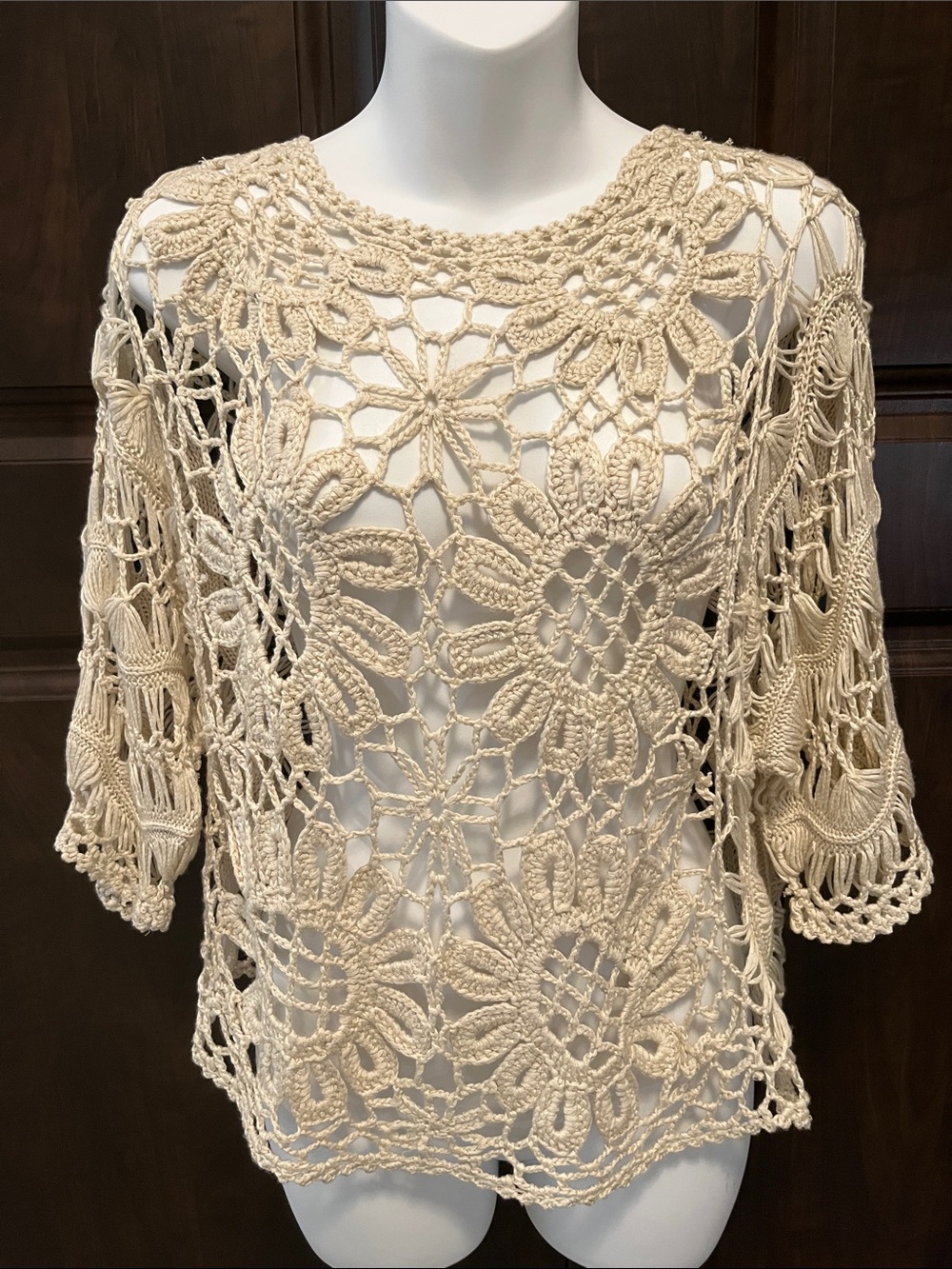 GeeGee Crocheted Pullover Top